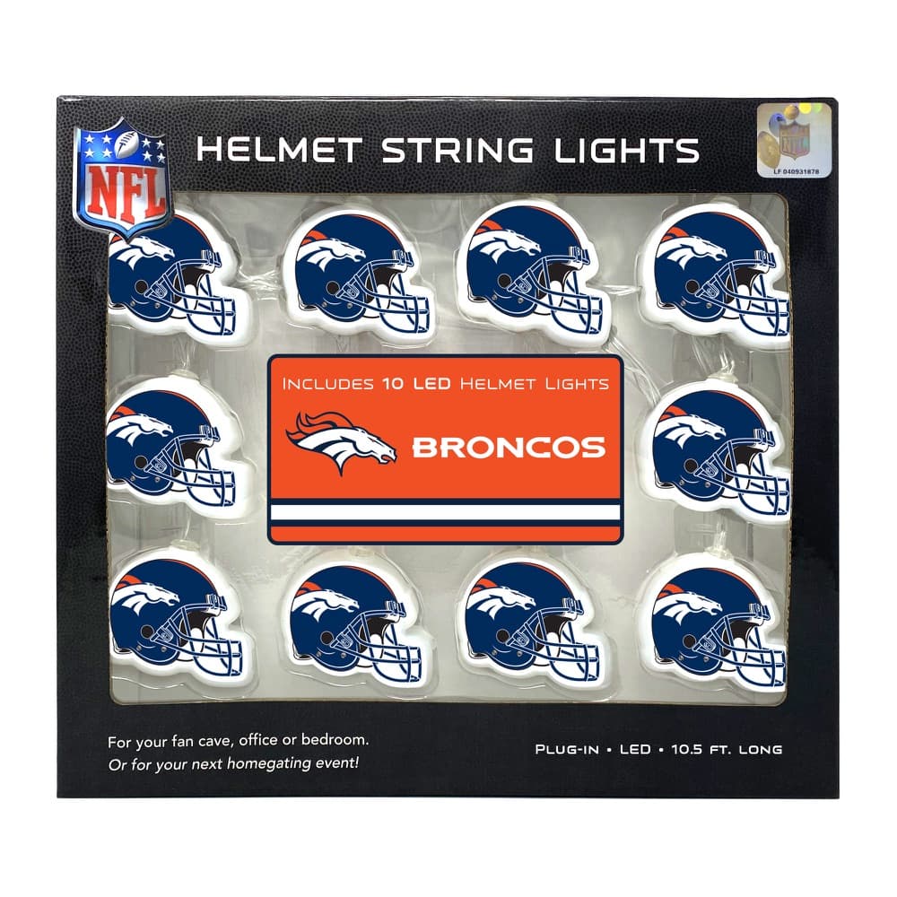 Denver Broncos LED Helmet String Lights