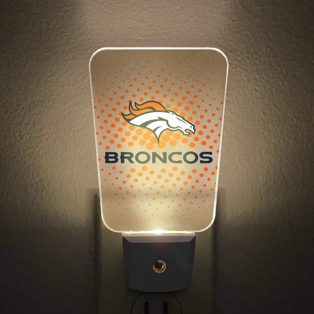 Denver Broncos Team Frosted Night Light
